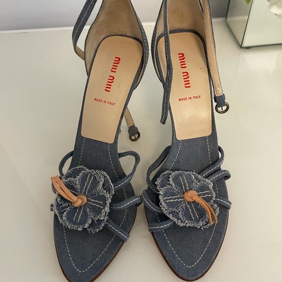 Miu Miu Shoes - Miu Miu women sandals denim 9